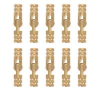 Angoily 30 Pièces Charnières Cachées Cuivre Miniatures Charnières Cylindriques Invisibles pour Boîtes à Bijoux Bois Accessoires de Bricolage Ouverture Silencieuse et Installation Facile