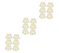 Angoily 30 Pièces Christmas Pendant Frame Alloy Open Back Bezel Lightweight Durable Jewelry Crafting For Diy Gifts