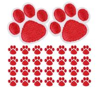 Angoily 30 Pièces Lot de Écussons Brodés Pattes de Chien Patchs Thermocollants pour Vêtements Sacs Jeans et Casquettes Accessoires DIY pour Loisirs Créatifs Adaptés Aux Amateurs Animaux