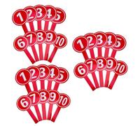 Angoily 30 pièces Paddle de Score Portable pour Compétition Tableau de Bord Manuel Pratique et Palette de Vote et Note pour Jury