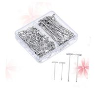 Angoily 300 Pièces Épingles T pour Fixation Perruques et Modélisme avec Boîte Plastique Épingles T à Tête Plate pour Couture Artisanat et Présentoirs
