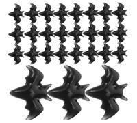 Angoily 300 Pièces Mini Breloques pour Manucure Halloween en Résine Noire, Style Rétro Sombre, Décoration Faunique Chauve-souris Résistante pour Préparations de Fête et Carnavals