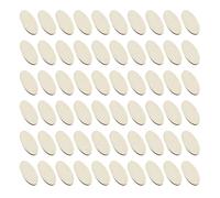 Angoily 300 Pièces Oval Wooden Craft Cutouts Unfinished Blank Wood Pieces For DIY Painting And Art Projects Safe Smooth Surface