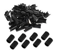 Angoily 32 Paires Clips de Verrouillage Étageres Antistatiques Plastique pour Rayonnage Métallique Manchons de Fixation Noirs Durables Alternative Facile Au Remplacement des Étagères