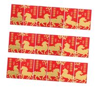 Angoily 36 Pièces Year Of The Horse Envelopes Chinese Year Spring Festival Hongbao Lucky Money Packets With Horse Design For Family And Corporate