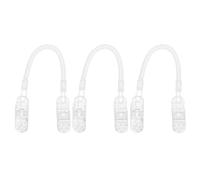 Angoily 3pcs Attaches Coupe-vent pour Chapeau en Plastique Pc, Clips de Sangle Créatifs, Extensibles et Portables Autour du Cou, pour Activités Outdoor et Usage Quotidien
