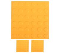 Angoily 3pcs Dalles de Trottoir Tactiles en Pvc Jaune pour Aveugles, Revêtement de Sol Résistant à L'usure, Installation Facile pour Chemins Intérieurs Sécurisés