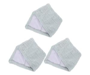 Angoily 3pcs Têtes de Balai de Nettoyage de Rechange en Microfibre et Corail pour Sols, Absorption Robuste et Nettoyage, Adapté pour Usage Humide et Sec