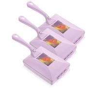 Angoily 3pièces Brosse Anti-Peluches pour Tissus Meubles et Vêtements Enlève Poils Animaux et Peluches Rapidement Manche Ergonomique