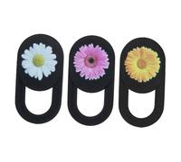 Angoily 3pièces Cache Coulissant pour Webcam Cache pour Webcam De Téléphone à Motif Floral pour Appareils