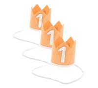 Angoily 3pièces Lot de Couronnes Anniversaire Couronnes pour Fille Accessoires Photo pour Premier Anniversaire Garçon Fille