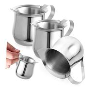 Angoily 3pièces Tasse à Lait Acier Inoxydable De Pichets à Mousse De Lait Pour Espresso Et Cappuccino Conception Ergonomique Avec Bec Pour Versement Précis