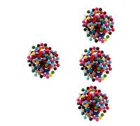 Angoily 4 Ensembles Boules De Feutre Laine De Colorées pour DIY Décorations Artisanales Et Accessoires 100 Pièces * 4