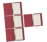 Angoily 4 Ensembles Couverture de Cahier à Anneaux Étui Protecteur pour Notebook avec Fermeture à Snap Set de Couverture de Cahier avec Pages de Remplacement Couleur