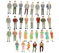 Angoily 4 Ensembles Figurines Miniatures De Lot de Modèles pour Décoration De Maquettes Accessoires De Chemin De Projets Scolaires 30 Pièces * 4