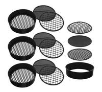 Angoily 4 Ensembles Set de Tamis de Jardin à Main Plastique Mailles pour Tamisage Rapide du Sol Sable Gravier Tamis Léger et Portable pour Jardinage Rempotage et Analyse de Sol