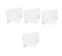 Angoily 4 Ensembles Tableau Mémo Acrylique Transparent Tableau Écrit avec Stylo Design Élégant pour Bureau et Maison Facile à Utiliser pour Prendre des Notes et Messages
