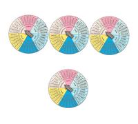 Angoily 4 Pièces Badge Décoration Portable pour Régulation Émotionnelle et Accessoire de Santé Mentale