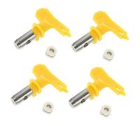 Angoily 4 Pièces Buse de Pulvérisation Airless Accessoires de Peinture pour Pulvérisateurs Compatible Base Eau Varnis Émaux Outils de Jardin Bricolage