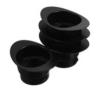Angoily 4 Pièces Couvercle du Mélangeur Carré 2l, Couvercle de Bol de Mixeur, Plastique Noir, Joint D’étanchéité, Anti-fuite, du Bruit, Compatible Universellement pour Mixeur et Robot