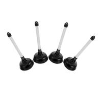 Angoily 4 pièces Déboucheur WC Pompe à Forte Aspiration pour Évier et Toilette Ventouse Caoutchouc Ergonomique pour Cuisine Salle de Bain Drain Unblocker Compact et Résistant