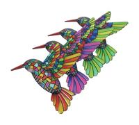Angoily 4 Pièces Décoration Murale en Fer Forgé Forme de Petit Oiseau pour Balcon et Jardin, Design Réaliste et Artistique Ajoutant Vitalité et Charme Unique à Votre Intérieur