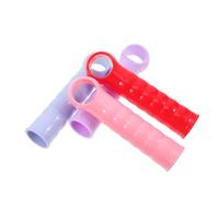 Angoily 4 pièces Embouts de Manche Plastique pour Tige de Balai Remplacement Pratique Compatible avec Broom et Mop Couleurs Rouge et Rose