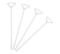 Angoily 4 Pièces Épandeur de Laboratoire en Verre Triangulaire Bord Grattoir Précis pour Diffusion Cellulaire et Culture Scientifique en Laboratoire
