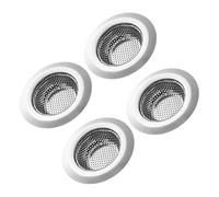 Angoily 4 pièces Filtre Évier Inoxydable Panier Collecteur Cheveux et Débris Compatible Drain Cuisine et Salle de Bain Facile à Nettoyer Obstruction Acier Inoxydable
