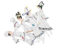 Angoily 4 Pièces Kit de Marionnettes Chinoises Traditionnelles DIY avec Figures Artisanales pour Décoration de Fêtes et Activités Culturelles