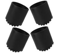 Angoily 4 pièces Lot de Échelle Caoutchouc Antidérapants Rond Protection pour Rallonges et Escabeaux Patins Stabilisateurs Résistants et Durables