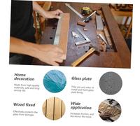 Angoily 4 pièces Lot de Pinces pour Fixation Verre Support Étagère Élégant Accessoires Installation pour Maintien de Verre Meubles et Vitrines