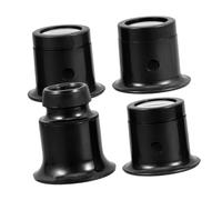 Angoily 4 pièces Loupe Horloger avec Clip Lentille Grossissante Haute Définition pour Réparation Montre Inspection Détaillée et Entretien Portable et Légère pour Bijoutiers et Amateurs