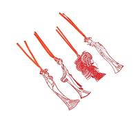 Angoily 4 pièces Marque-pages Métalliques Vintage Élégants Décoratifs Acier Inoxydable pour Amateurs de Lecture Design Creux Inspiré Théâtre Chinois Jingju