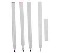 Angoily 4 pièces Marqueurs de Tatouage Temporaires Couleurs Blanc Noir Rouge Stylo de Positionnement pour Peau Feutre Indélébile à Pointe Fine Facile à Utiliser pour Piercing et Tatouage