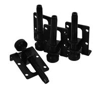 Angoily 4 Pièces Patins Réglables pour Meubles de Nivellement Robustes Dérapants à Angle Droit Supports Latéraux Noirs pour Armoires Tables et Établis Hauteur Ajustable pour Maintien