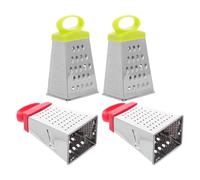 Angoily 4 pièces Râpe à Fromage Inox Multifonction Faces Compacte et Pratique pour Légumes Gingembre et Beurre Ustensile de Cuisine Robuste et Facile à Nettoyer