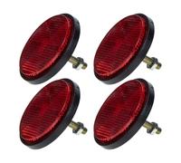 Angoily 4 Pièces Réflecteur de Lumière pour Vélo en Plastique Ultra-Brillant Installation Facile, Accessoire de Sécurité Indispensable pour Vélo et Voiture de Tourisme au Travail la Maison