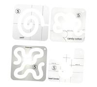 Angoily 4 Pièces Règle de Couture Professionnelle Acrylique Outils de Patchwork Diy pour Couture Peinture et Broderie Gabarit Durable et pour Projets de