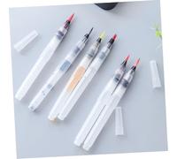Angoily 4 pièces Set de Pinceaux à Réserve Eau pour Aquarelle avec Pointes Variées Stylos Pinceaux Rechargeables pour Peinture et Dessin à Leau Crayons Solubles pour Tracés Précis et
