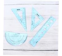 Angoily 4 pièces Set de Règles Souples Transparentes avec Vague Flexibles et Incassables Outils Géométriques pour Élèves et Étudiants Scolaires
