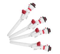 Angoily 4 Pièces Stylo à Bille Interactif Snowman Punching Pen avec Gants de Boxe Stylo Écriture Kawaii Noël Original pour Fête de Noël