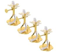 Angoily 4 Pièces Support de Mèche pour Lampe à Huile Alliage Porte-mèche Réglable pour Lampe à Beurre et Temple Support Métallique pour Chandelle Spirituelle et Prière