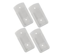 Angoily 4 pièces Support Mural Télécommande Blanc Plastique Rangement Mural Compact sans Perforation pour Télécommandes TV Climatisation et Audio Organiseur Gain de Place Pratique