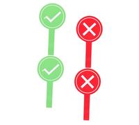 Angoily 4 pièces Tableau de Vote Portable pour Enseignants Planchettes de Réponse et Flexibles Outils de Vote et Jugement Classe Jeu Réutilisable pour Évaluation Scolaire