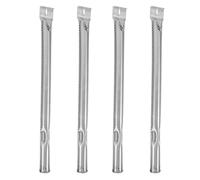 Angoily 4 Pièces Tube de Brûleur de Gril en Acier Inoxydable Argenté