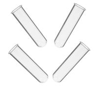 Angoily 4 pièces Tube de Propagation Verre pour Plantes Hydroponiques Vase Éprouvette Tube à Fleurs Compact pour Terrarium et Jardin Intérieur