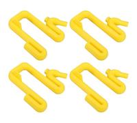Angoily 4 Pièces Tuyau de Trop-plein pour Cuve de Pluie, Plastique Jaune, | Supporte la Collecte D’eau Stable, Équilibre la Pression Interne, pour Jardins Résidentiels et Projets Communautaires