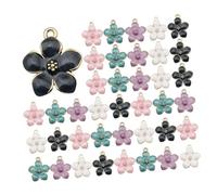 Angoily 40 Pièces Charms Alliage de Fleurs pour DIY Accessoires de Créatifs pour Fabrication de Projets de Scrapbooking