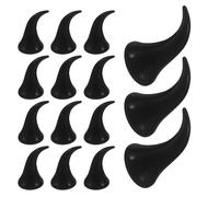 Angoily 40 Pièces Serrage-tête à Cornes de Diable en Plastique Noir Léger et Confortable pour Fête D'halloween, Accessoire Unique pour Adultes et Garçon et Filles